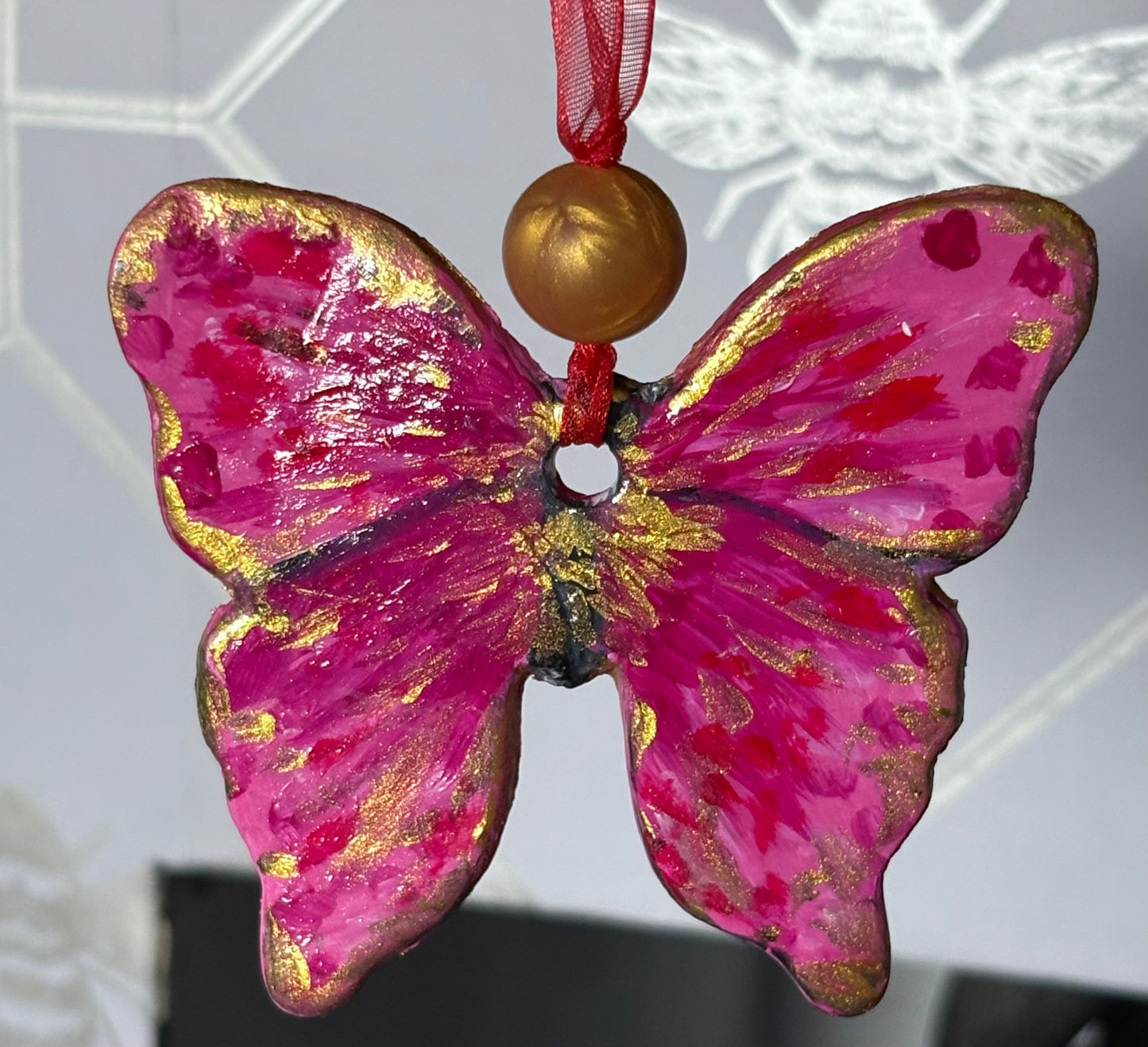 Handmade Clay Butterfly Decoration