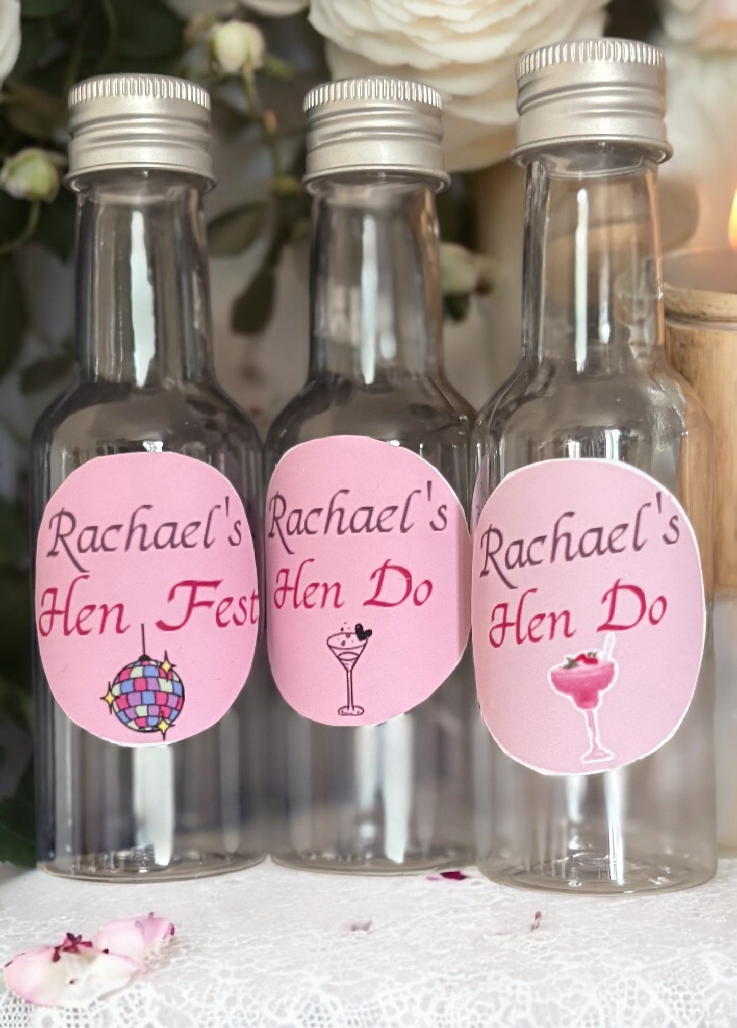 Personalised Shot Bottles | Custom Mini Bottles for Weddings & Parties UK