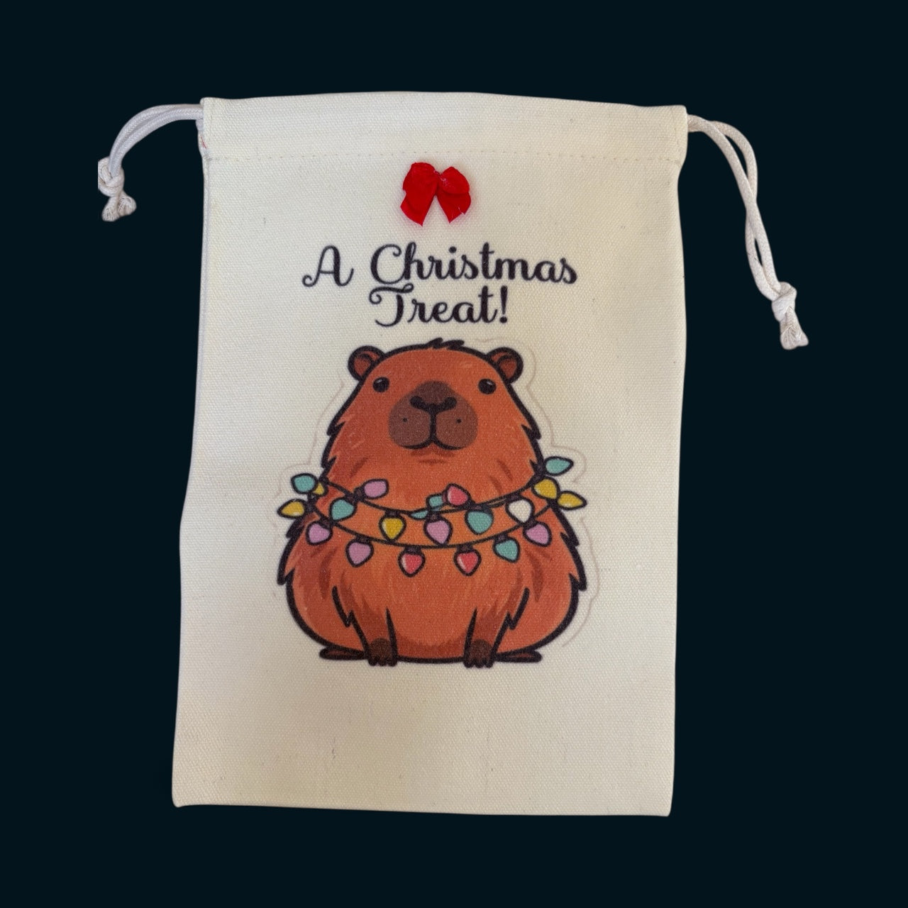 Personalised Christmas Treat Bag - Festive Gift Bag