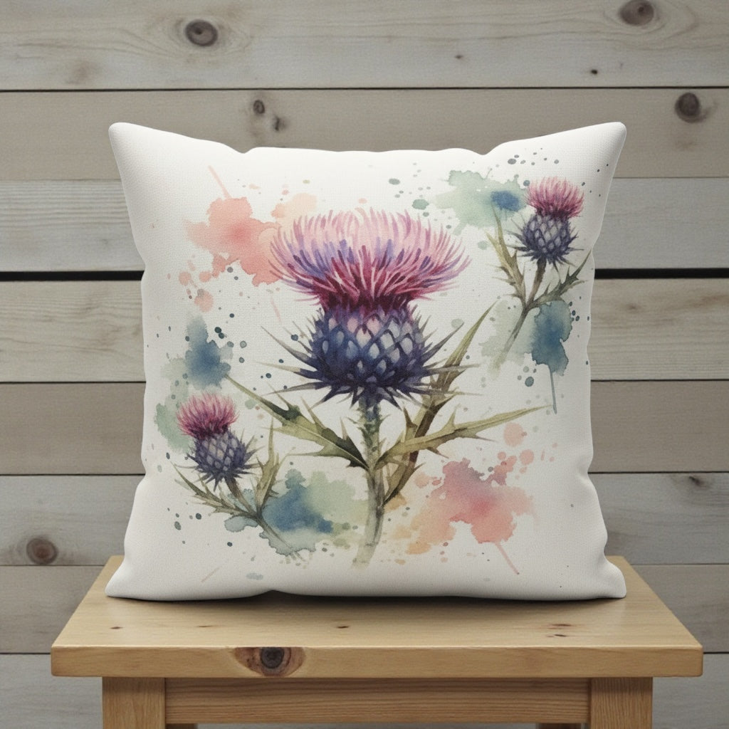 Scottish Thistle Cushion - Decorative Throw Pillow