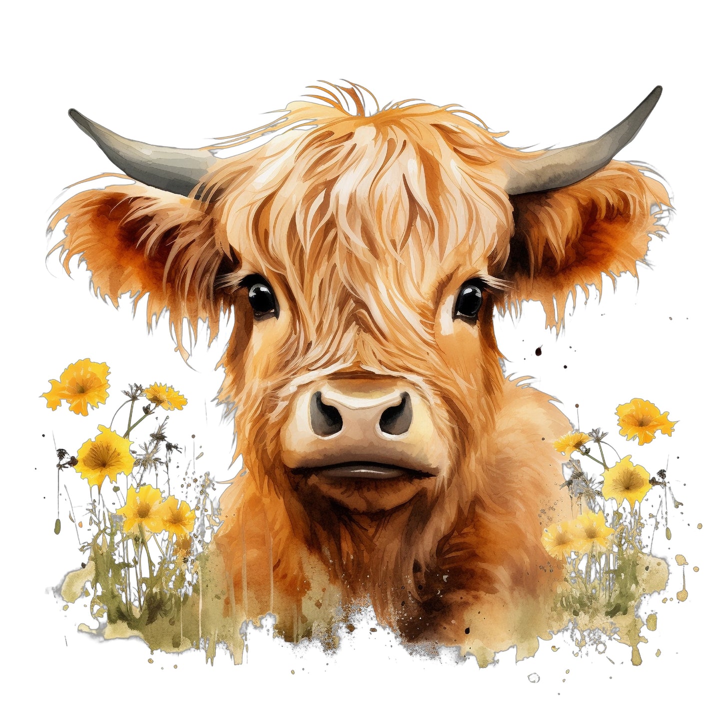 Handmade Highland Cow Card – Cute Scottish Gift