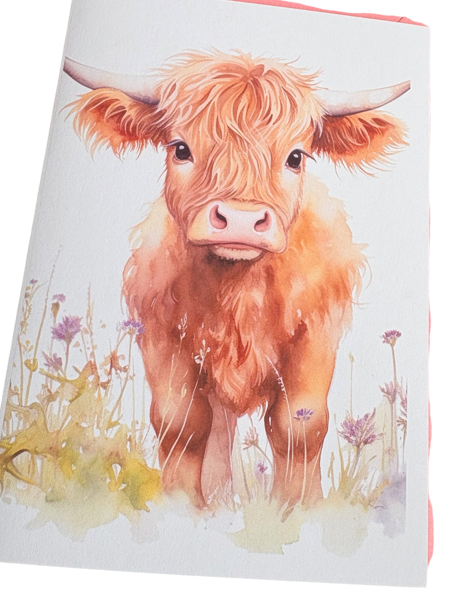 Baby Highland Cow Cards – Set of 4 A5 Designs | Handmade