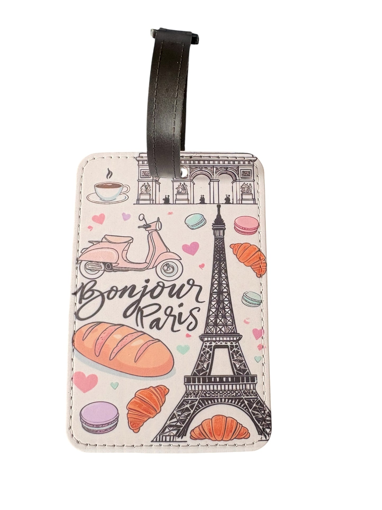 Paris Macaron Luggage Tag – French Patisserie Travel Accessory