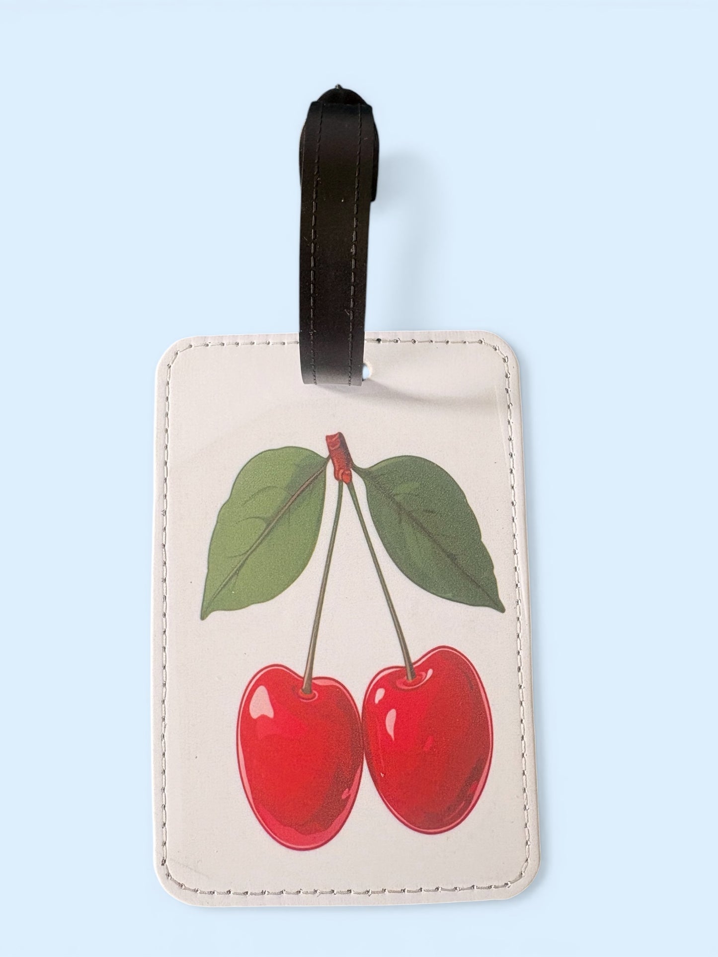 Cherry Luggage Tag – Cute Fruit Design Travel Accessory