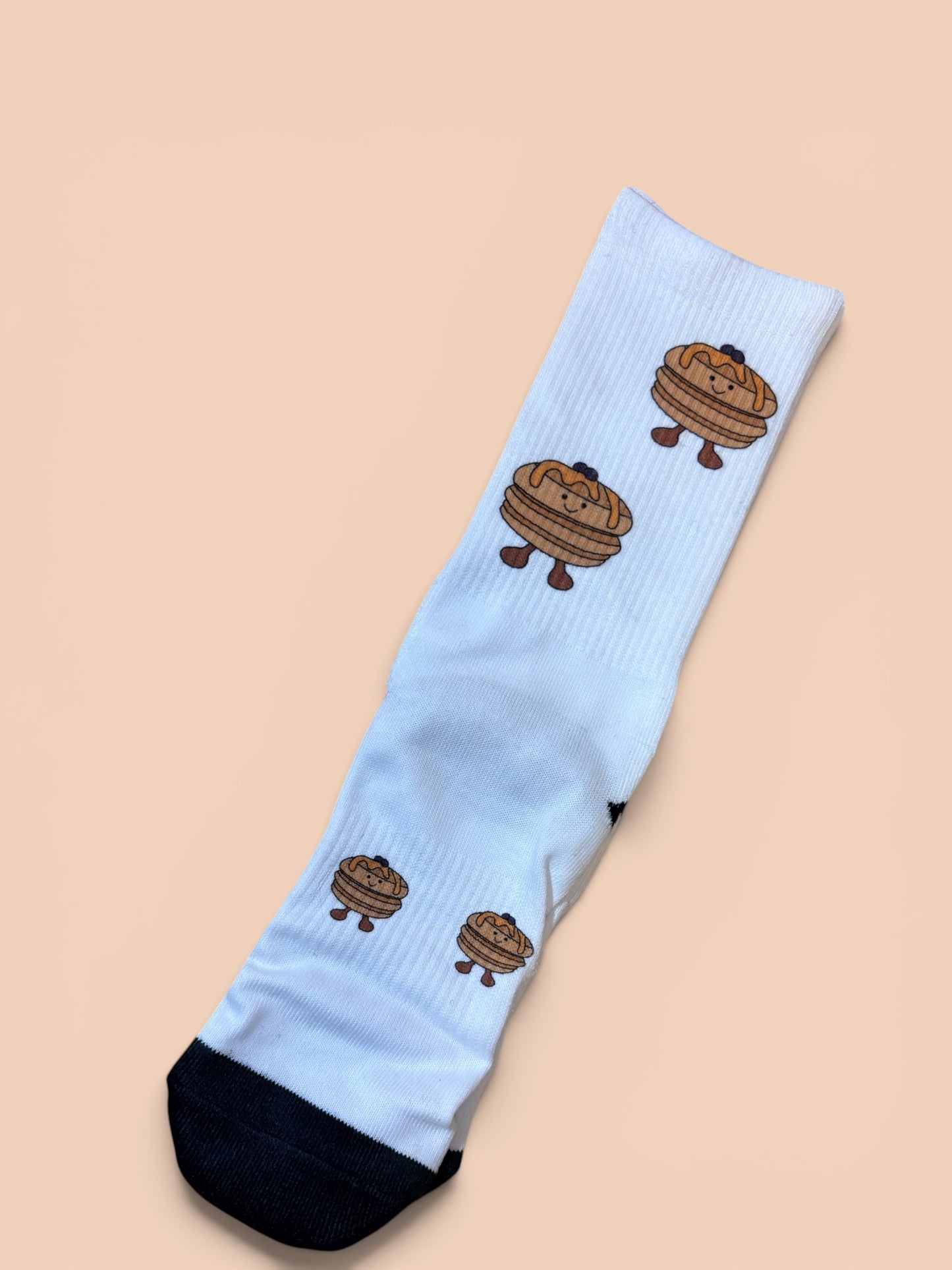 Fluffy Pancake Stack Plushie Socks | Size 4-7 | Soft & Comfortable