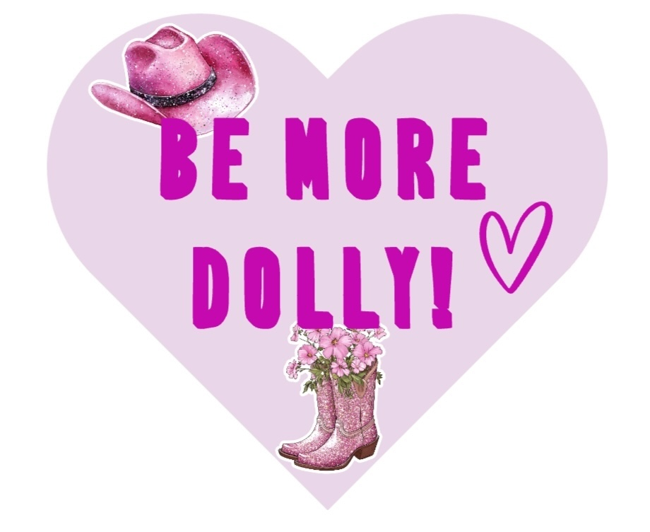 Emembymojo Be More Dolly Tote Bag – Cowboy Hat, Boots & Flowers Design