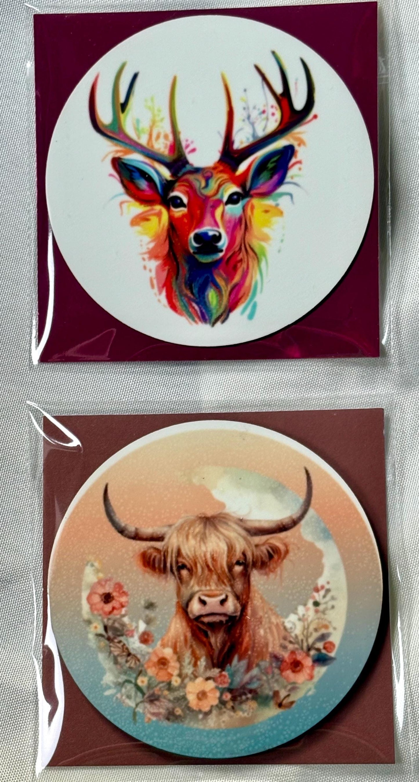 Coasters mix and match- Cute Drink Coaster for Desk, Home or as a Gift