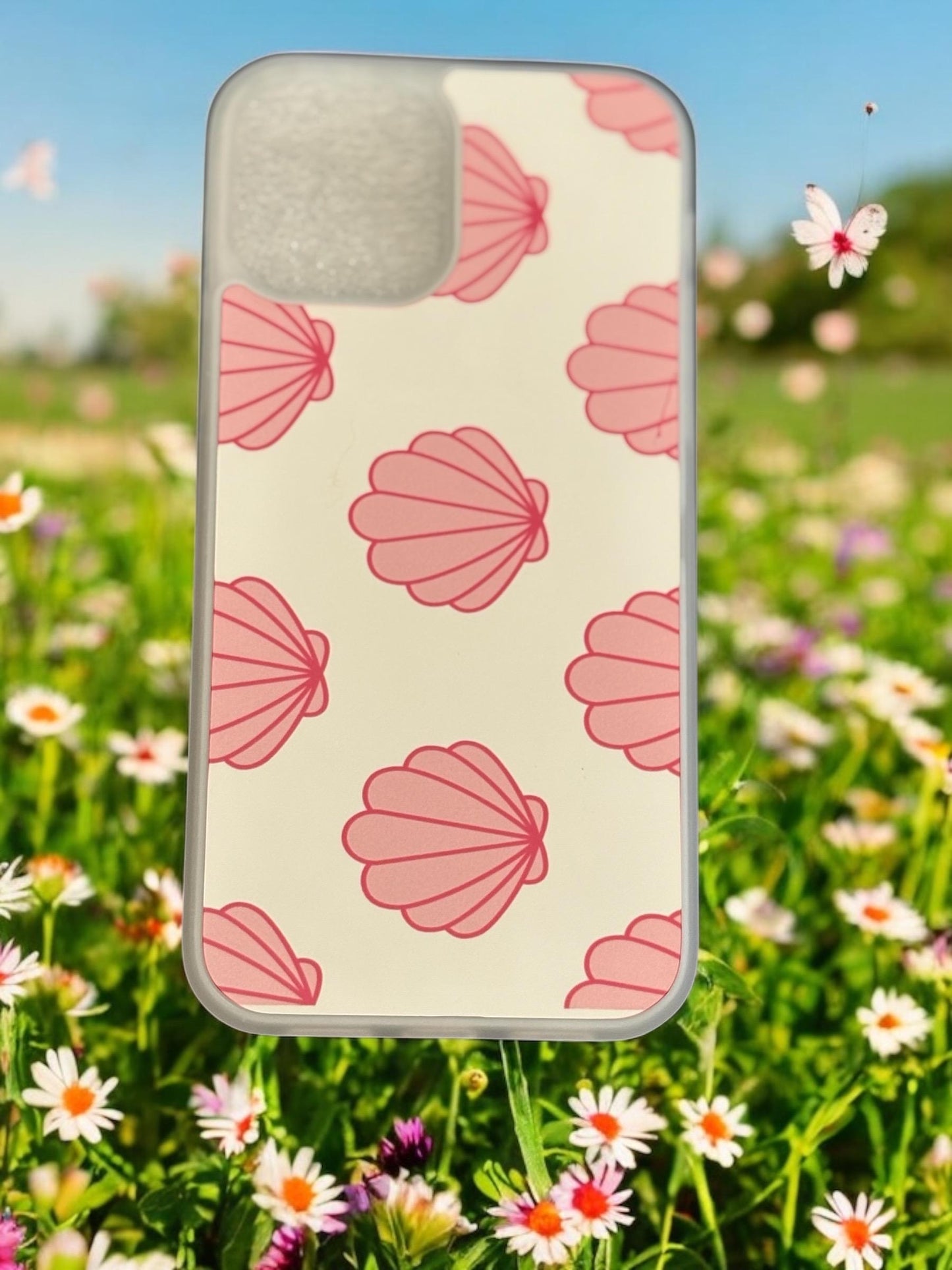 Pink Clam Shell Phone Case - Pastel Protective Cover for All Models