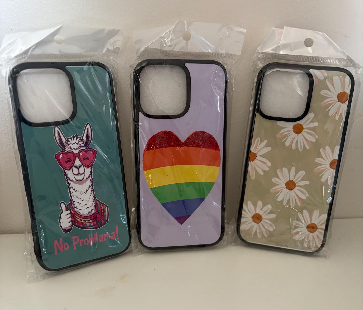 Funny Llama Phone Case - 'No Probllama' Glossy Protective Cover