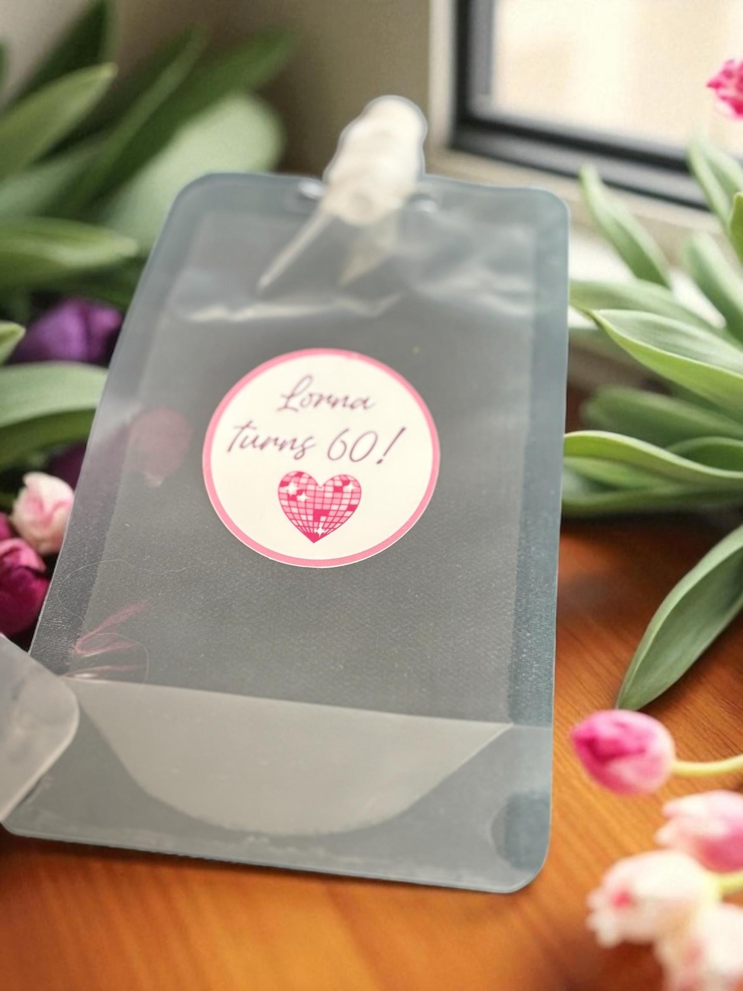 Personalised Party Favour Shot Bottles & Drink Pouches - Celebration Gifts