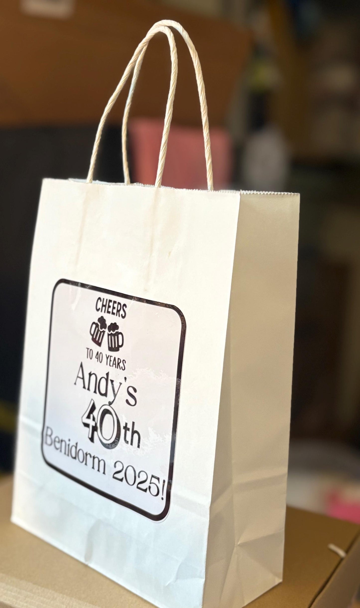Personalised Eco-Friendly Paper Gift Bags - Custom Party & Occasion Bags