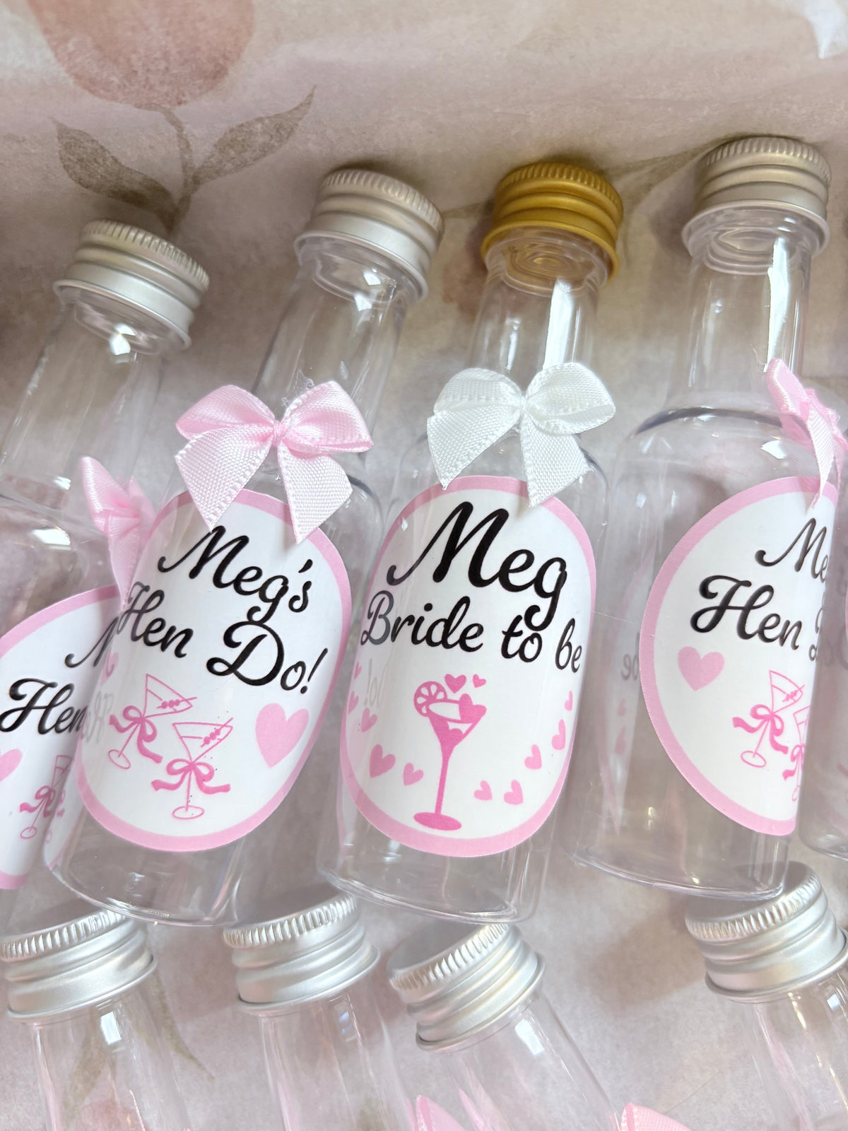 Personalised Shot Bottles | Custom Mini Bottles for Weddings & Parties UK