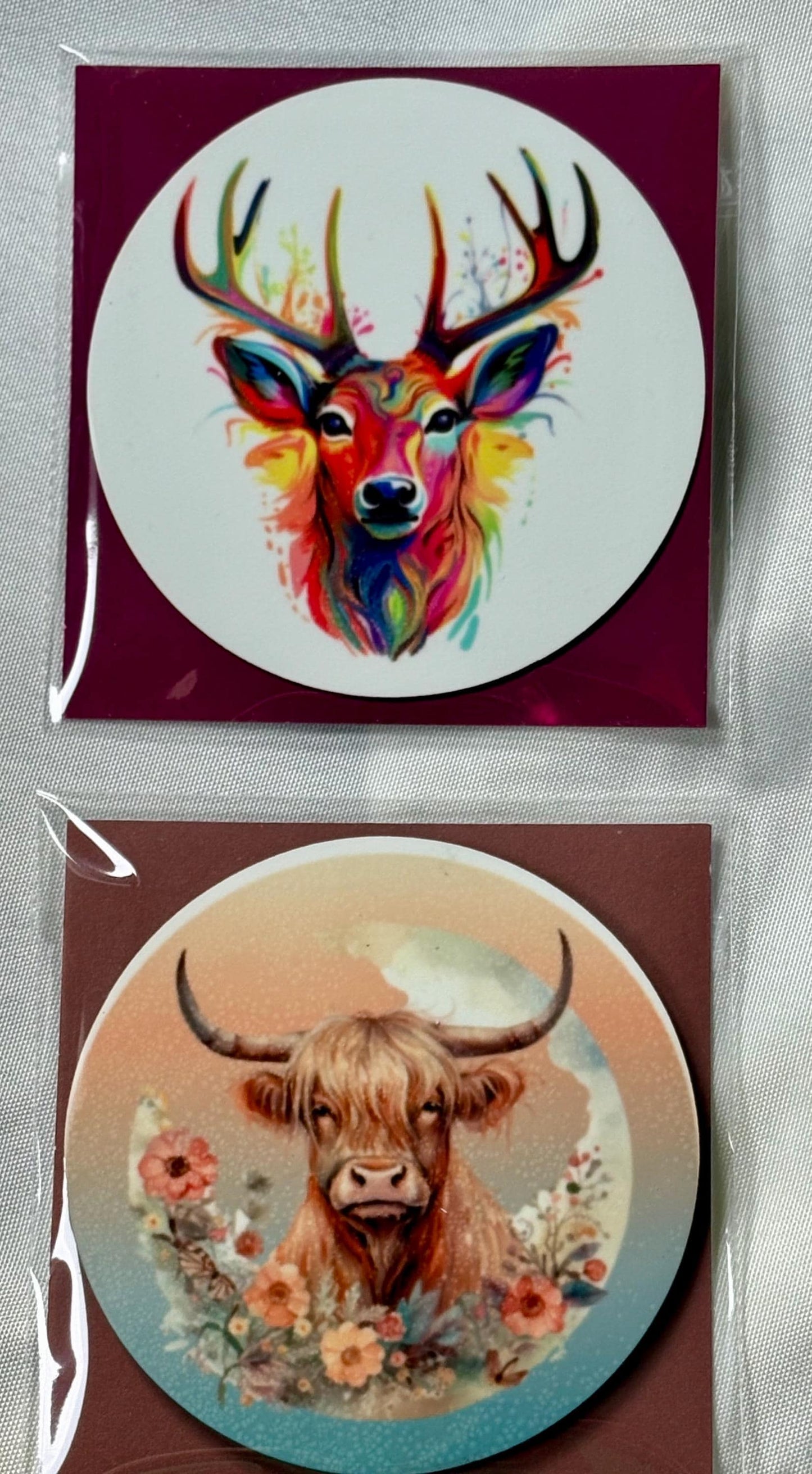 Coasters mix and match- Cute Drink Coaster for Desk, Home or as a Gift