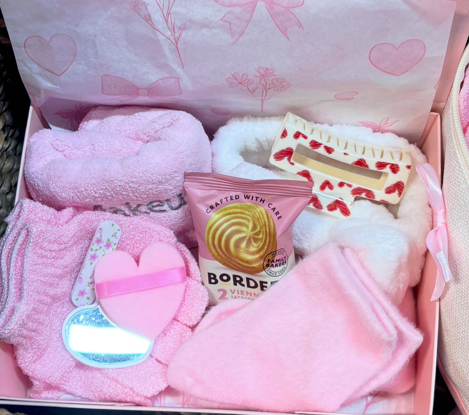 Personalised Pamper Gift Box | Pink Glitter Luxury Self-Care Set
