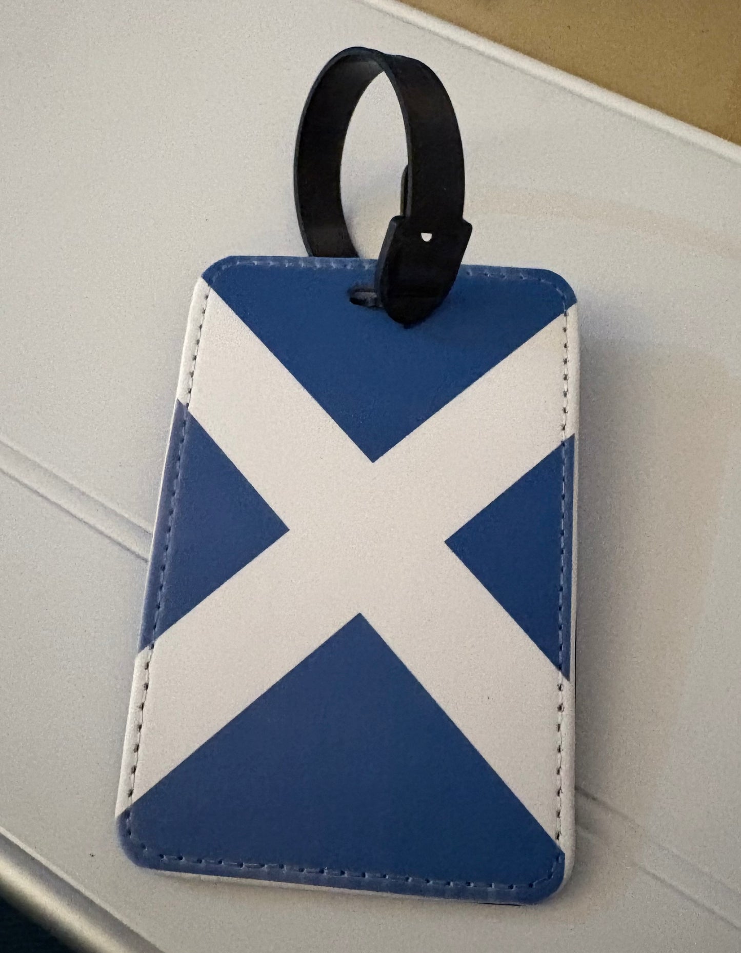 Scotland Saltire Passport Cover & Luggage Tag Set - Scottish Flag Travel Accessories