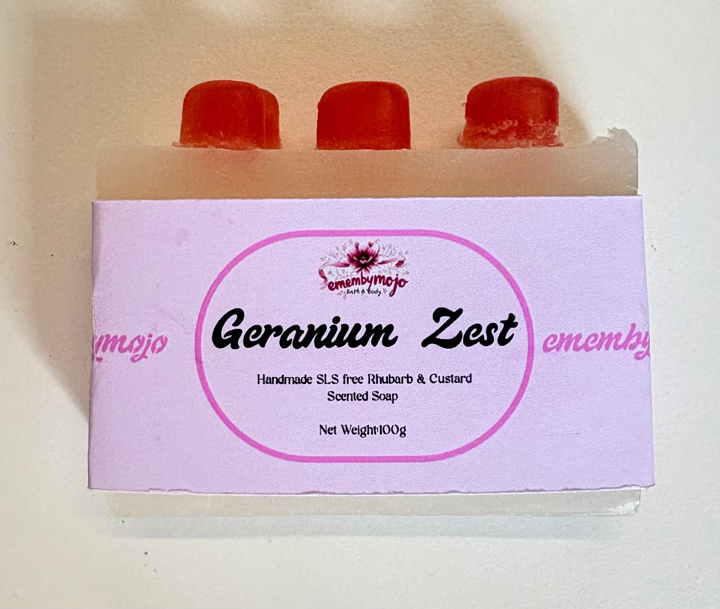 Geranium & Lemon Essential Oil Soap with Kaolin Clay | Sensitive Skin