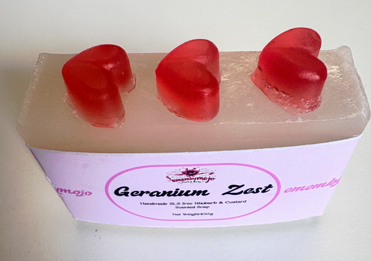 Geranium & Lemon Essential Oil Soap with Kaolin Clay | Sensitive Skin