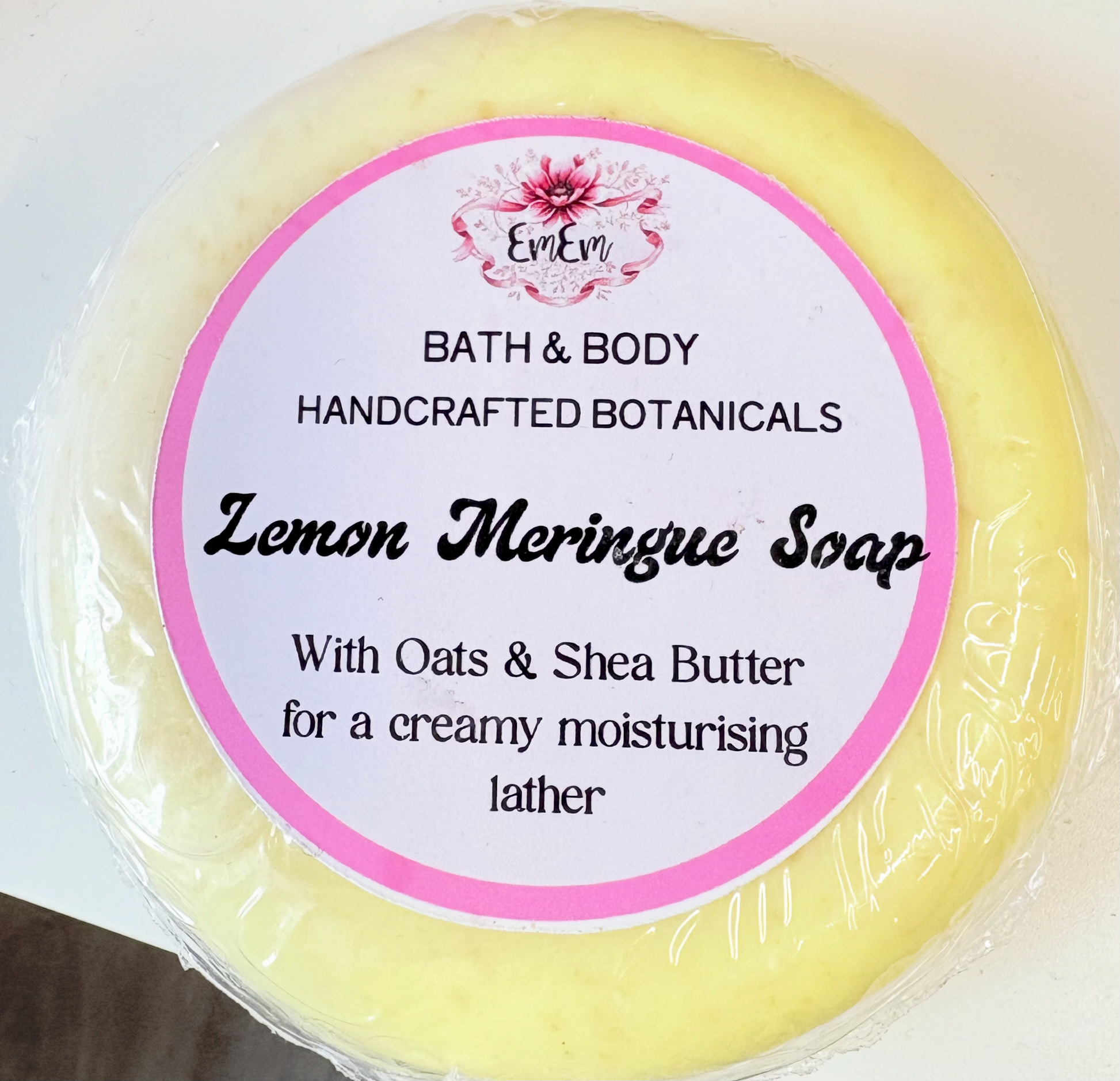 Lemon Meringue Handmade Soap Bar | Shea Butter & Oats