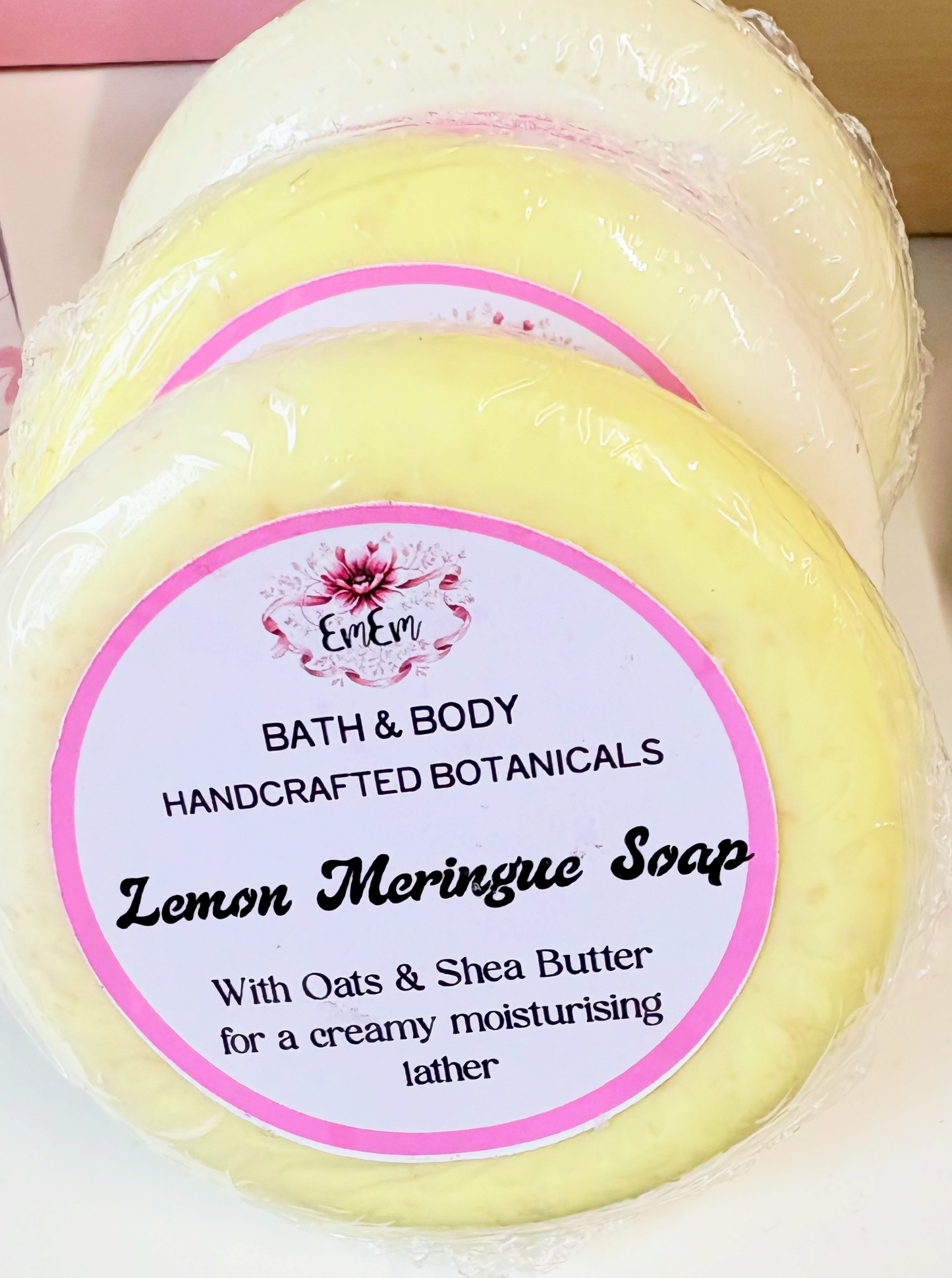 Lemon Meringue Handmade Soap Bar | Shea Butter & Oats