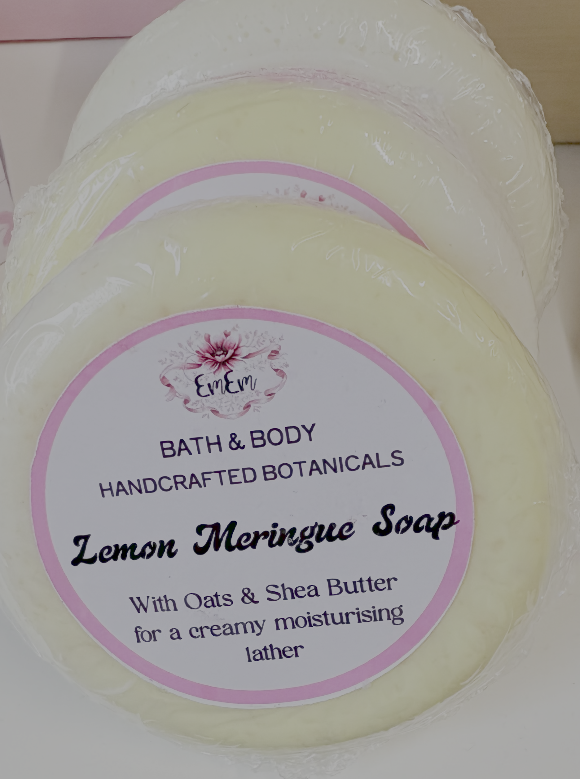 Lemon Meringue Handmade Soap Bar | Shea Butter & Oats