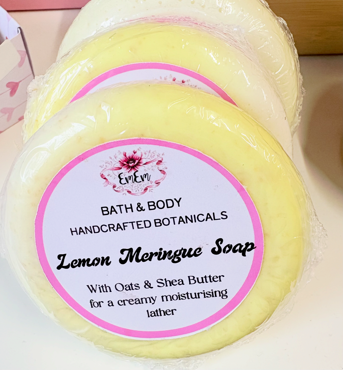Lemon Meringue Handmade Soap Bar | Shea Butter & Oats