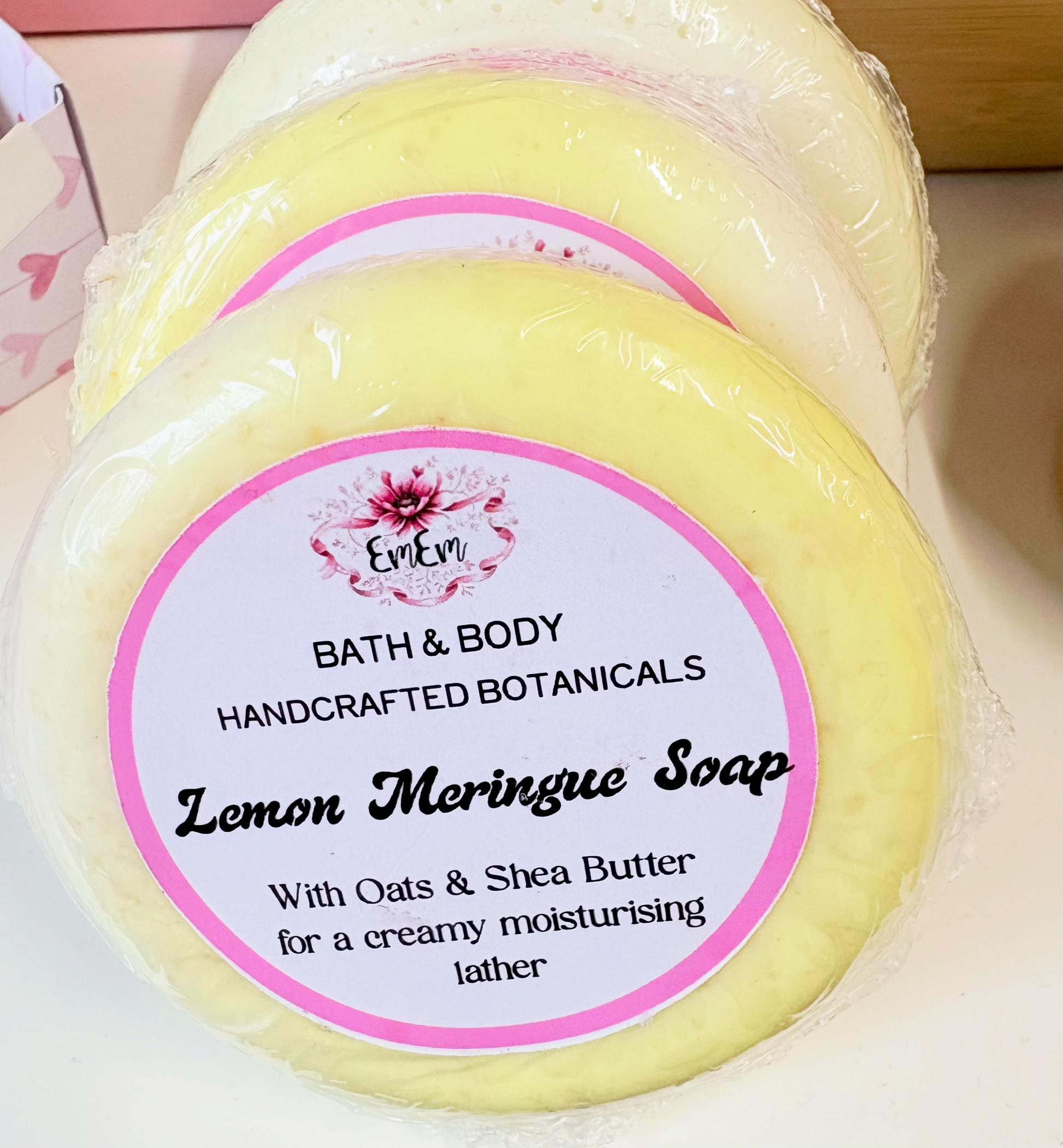 Lemon Meringue Handmade Soap Bar | Shea Butter & Oats