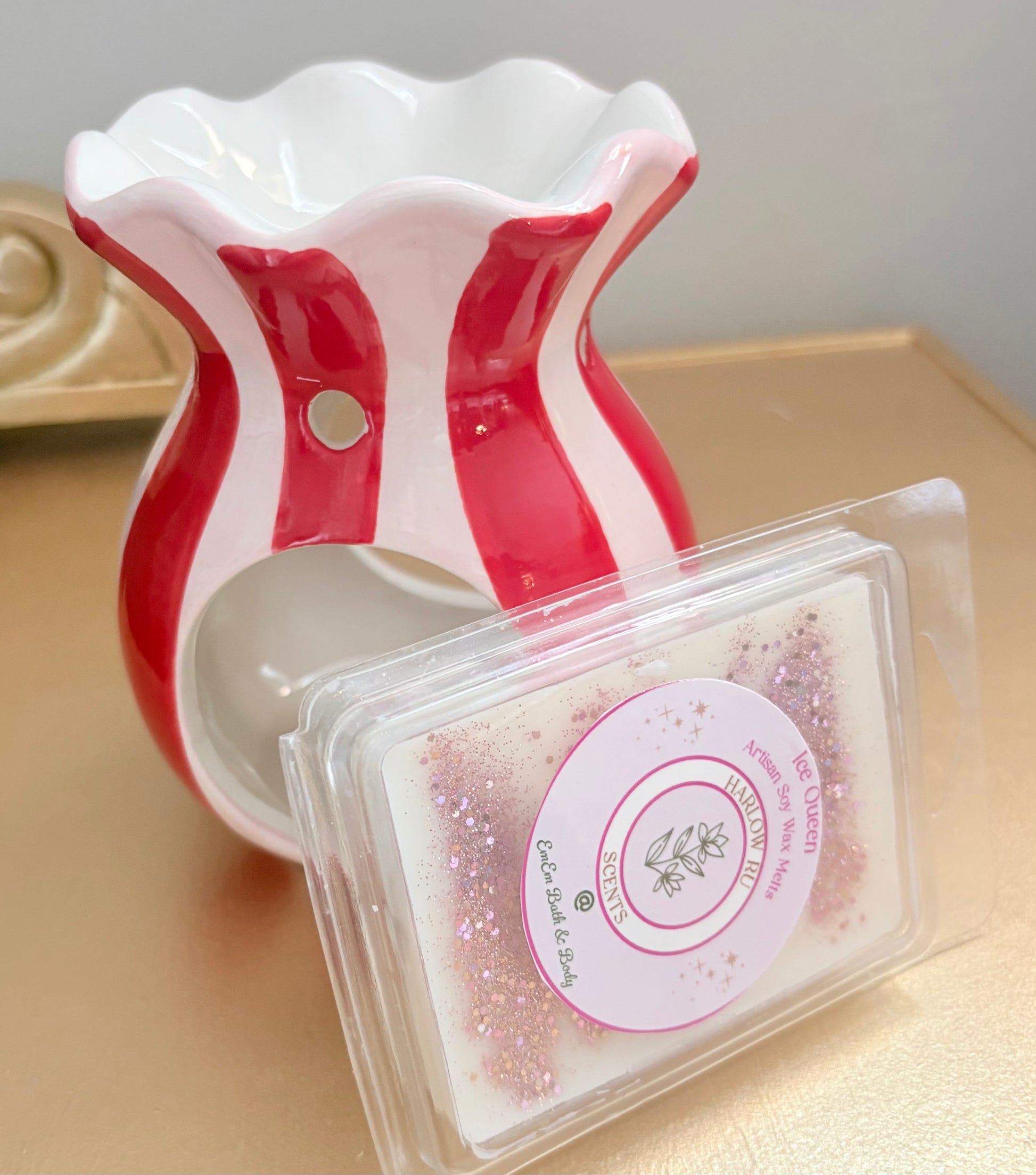 Ceramic Wax Burner Gift Set with Hand-Poured Wax Melts