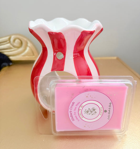 Ceramic Wax Burner Gift Set with Hand-Poured Wax Melts