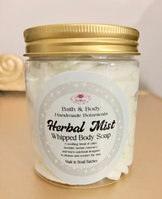 Herbal Mist Handmade Whipped Body Soap – 250ml