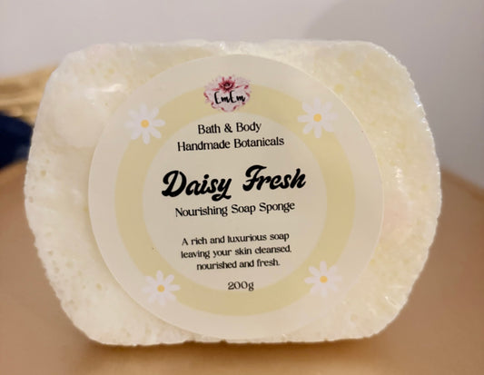 Daisy Fresh Handmade Goat’s Milk Soap Sponge – 200g