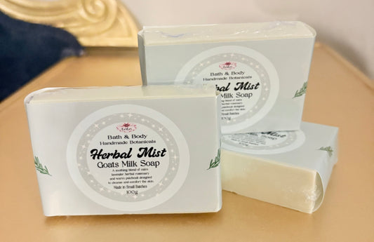 Herbal Mist Handmade Goat’s Milk Soap – 100g