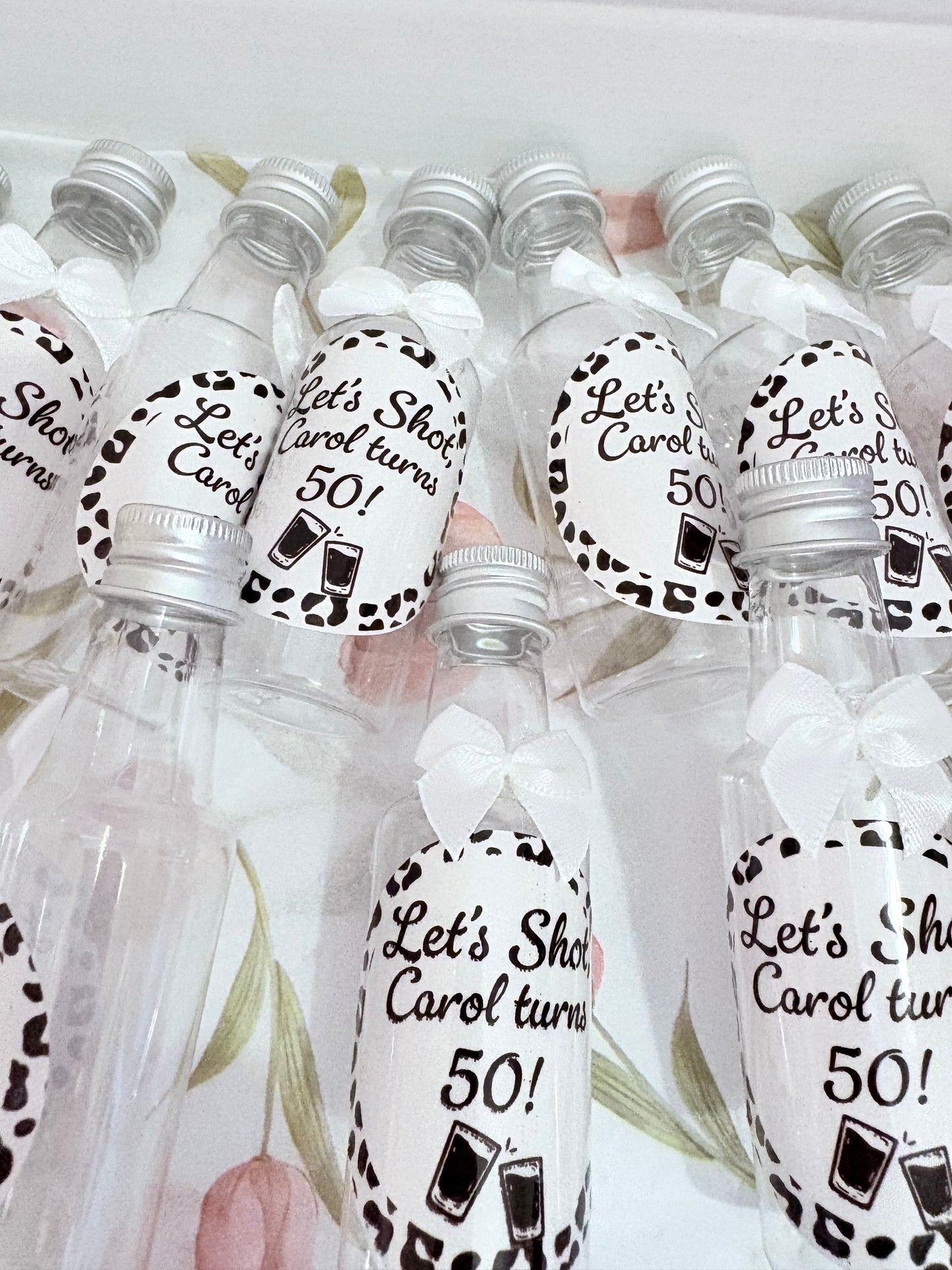 Personalised Shot Bottles | Custom Mini Bottles for Weddings & Parties UK