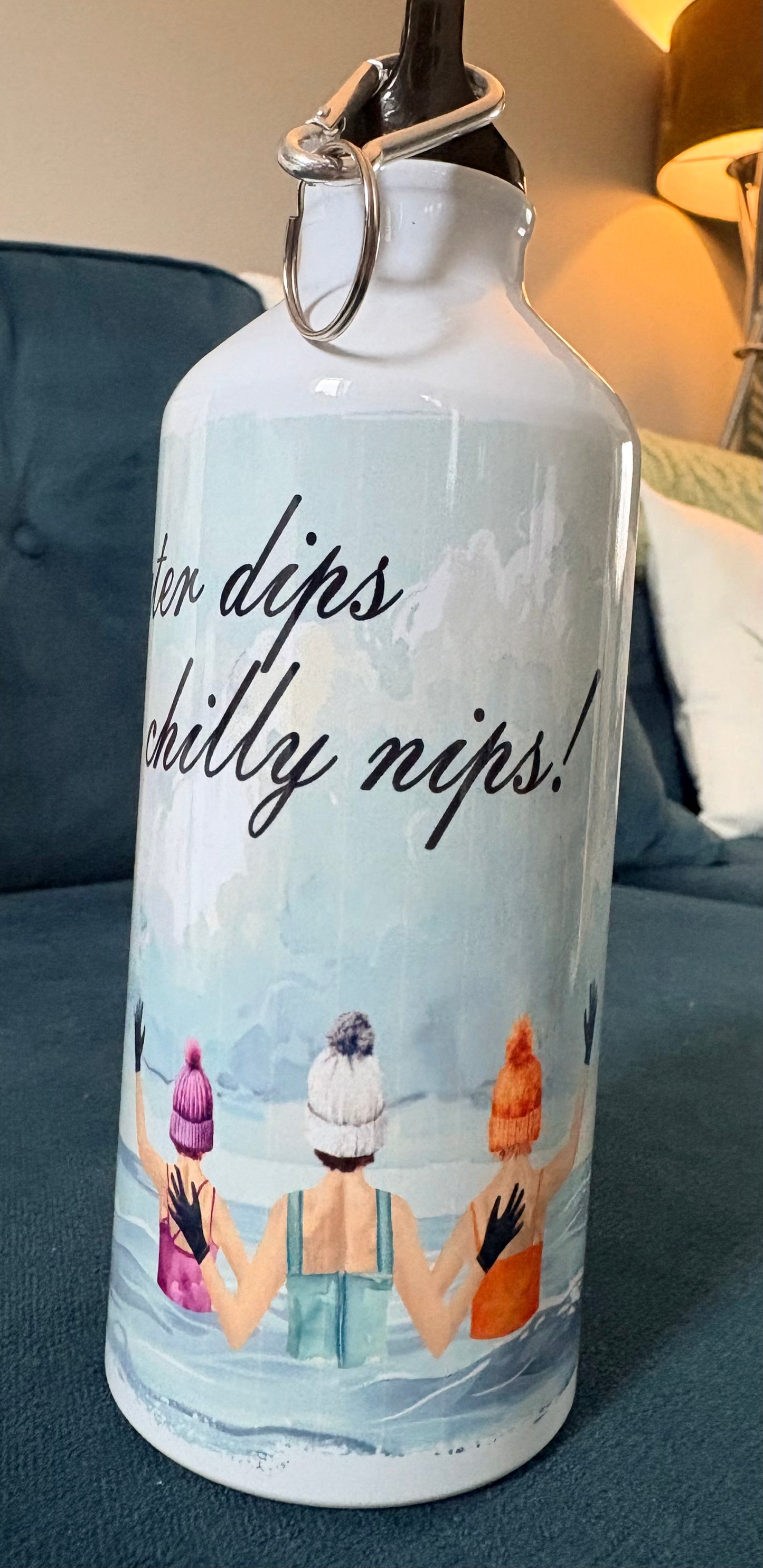 Cold Water Dips Mean Chilly Nips Insulated Drinks Bottle