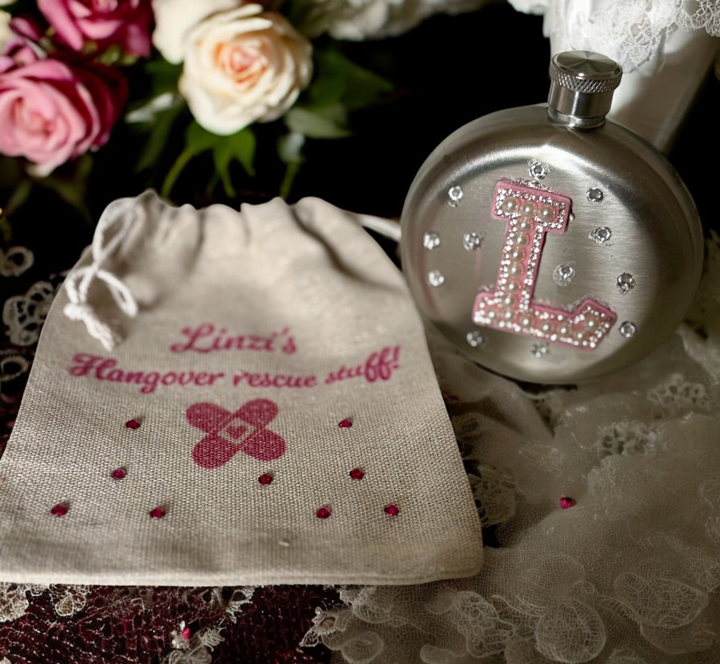 Personalised and Customised Hen Party Hangover Recovery Bags, perfect to add to Hen Party Bags and Bridesmaid boxes