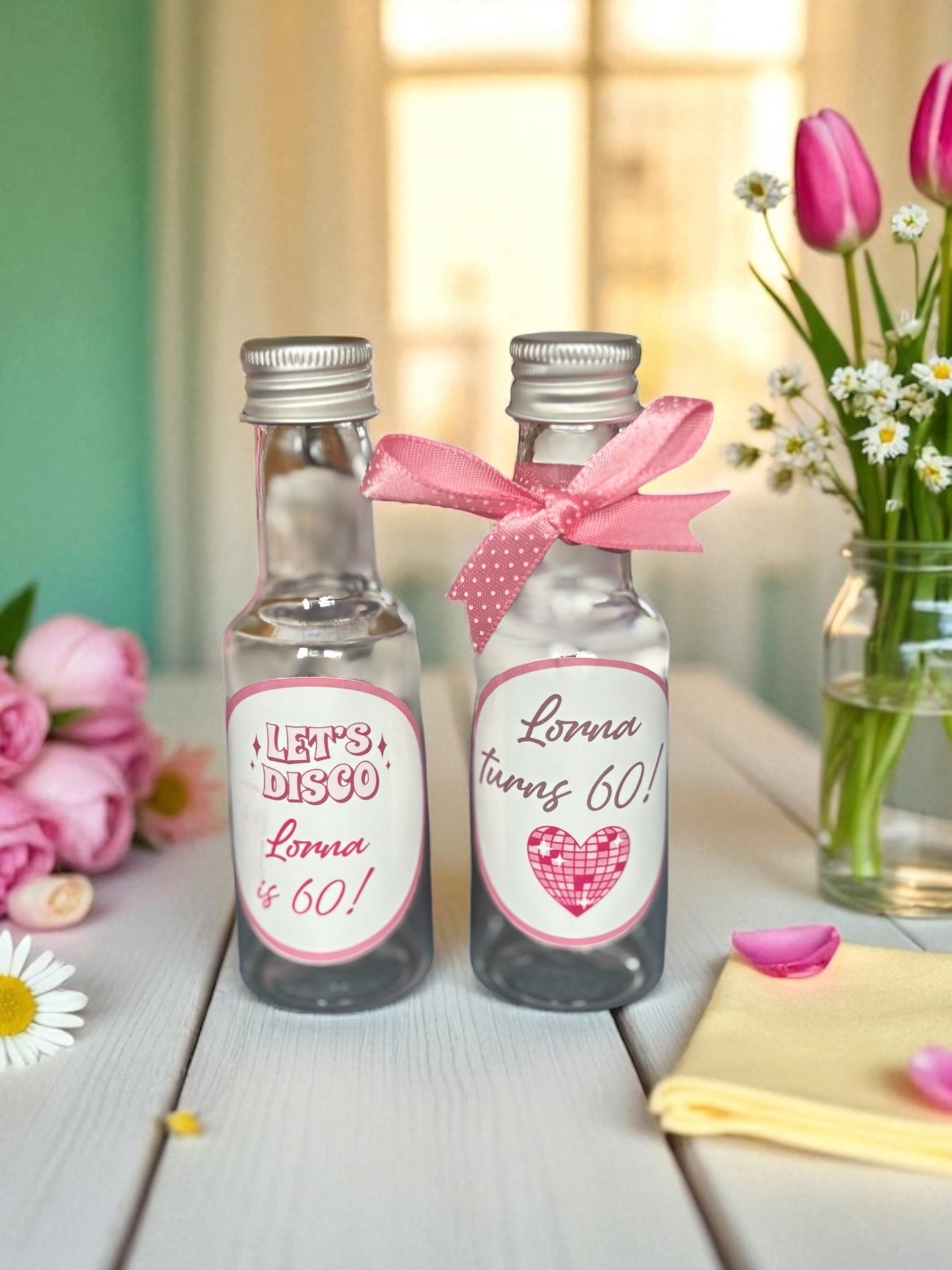 Personalised Shot Bottles | Custom Mini Bottles for Weddings & Parties UK