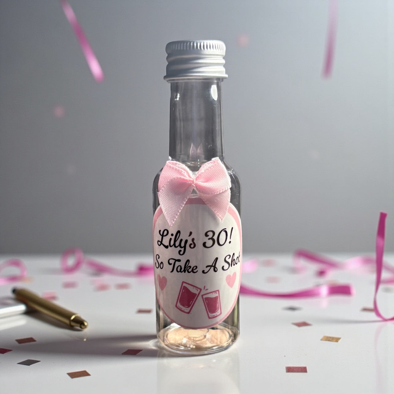Personalised Shot Bottles | Custom Mini Bottles for Weddings & Parties UK