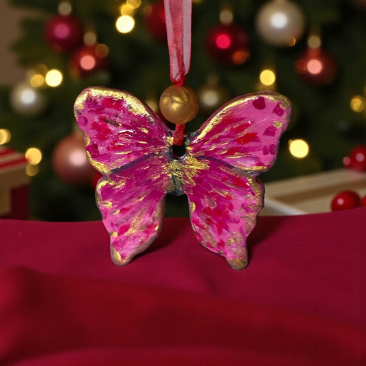 Handmade Clay Butterfly Decoration