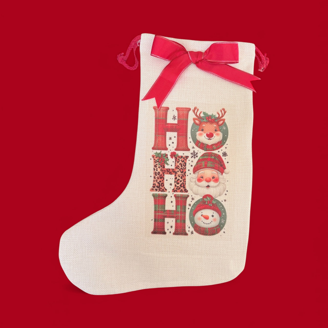 Personalised Christmas Stocking - Custom Festive Stocking