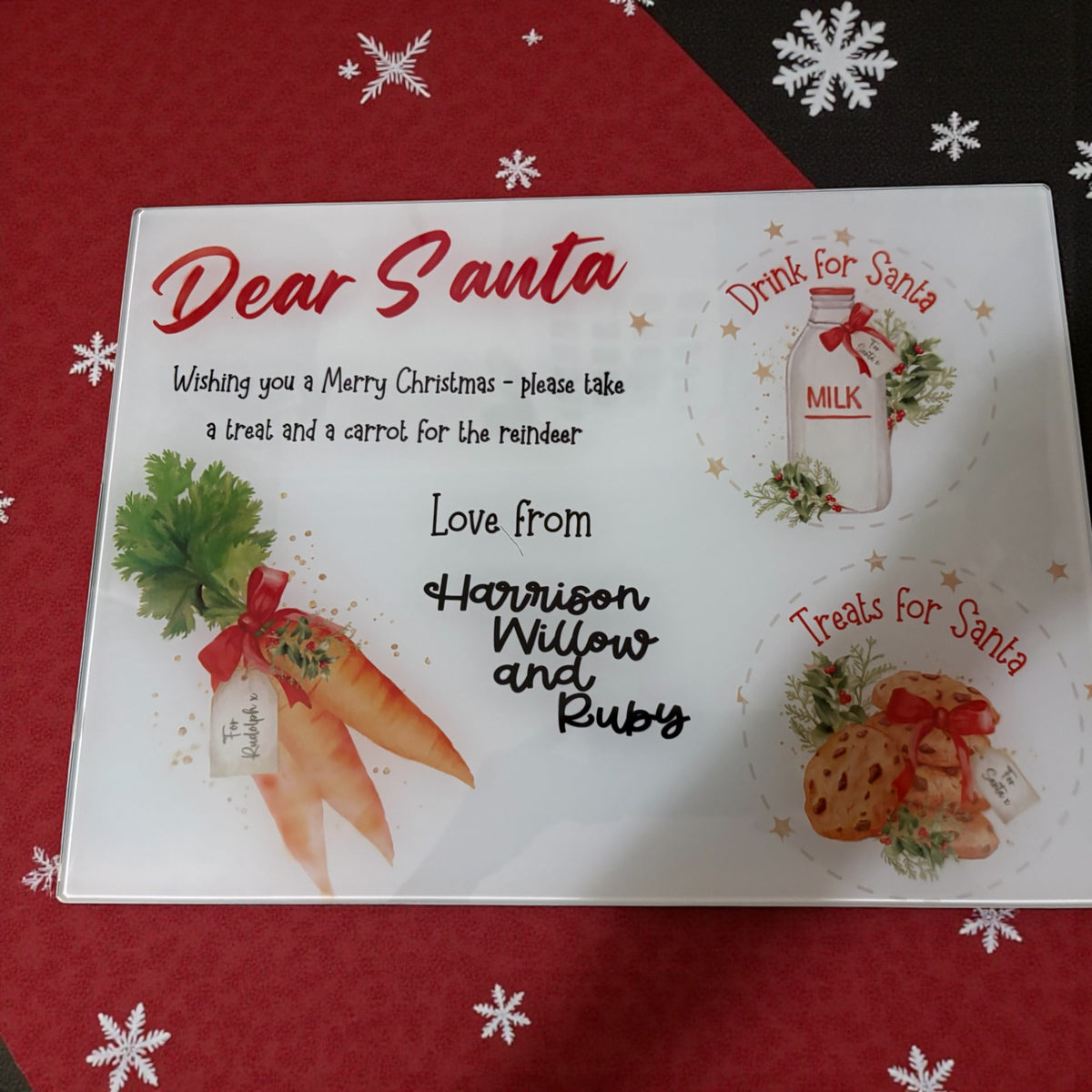 Santa Christmas Grazing Board | Personalisation Available