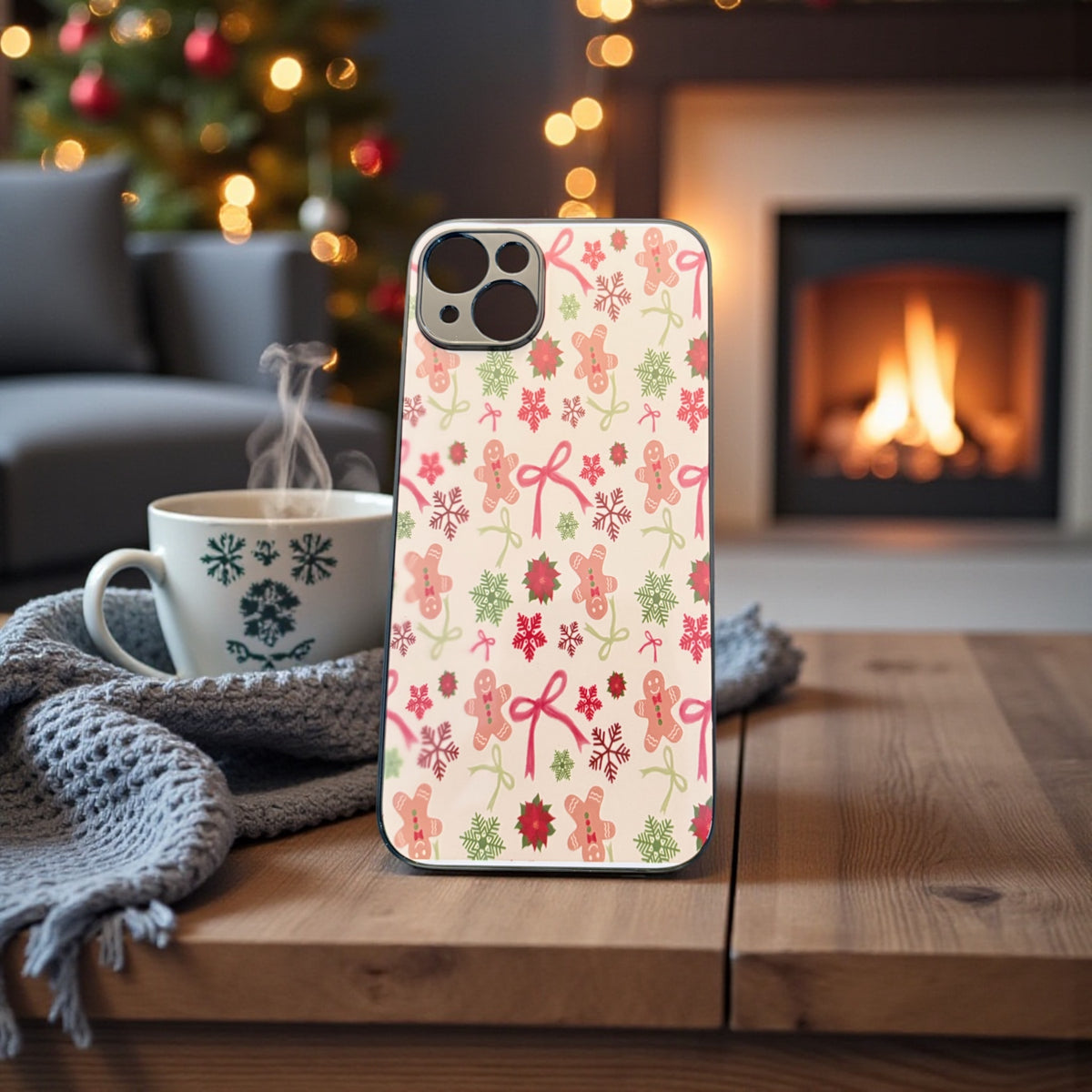 Festive Christmas Phone Case - Personalised Holiday Gift