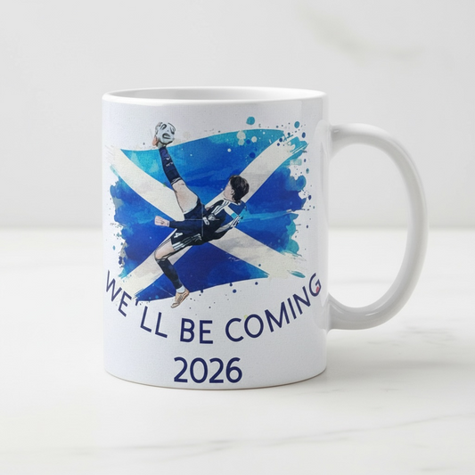 Scottish Football Ceramic Mug 11oz | Scotland Saltire Gift Mug