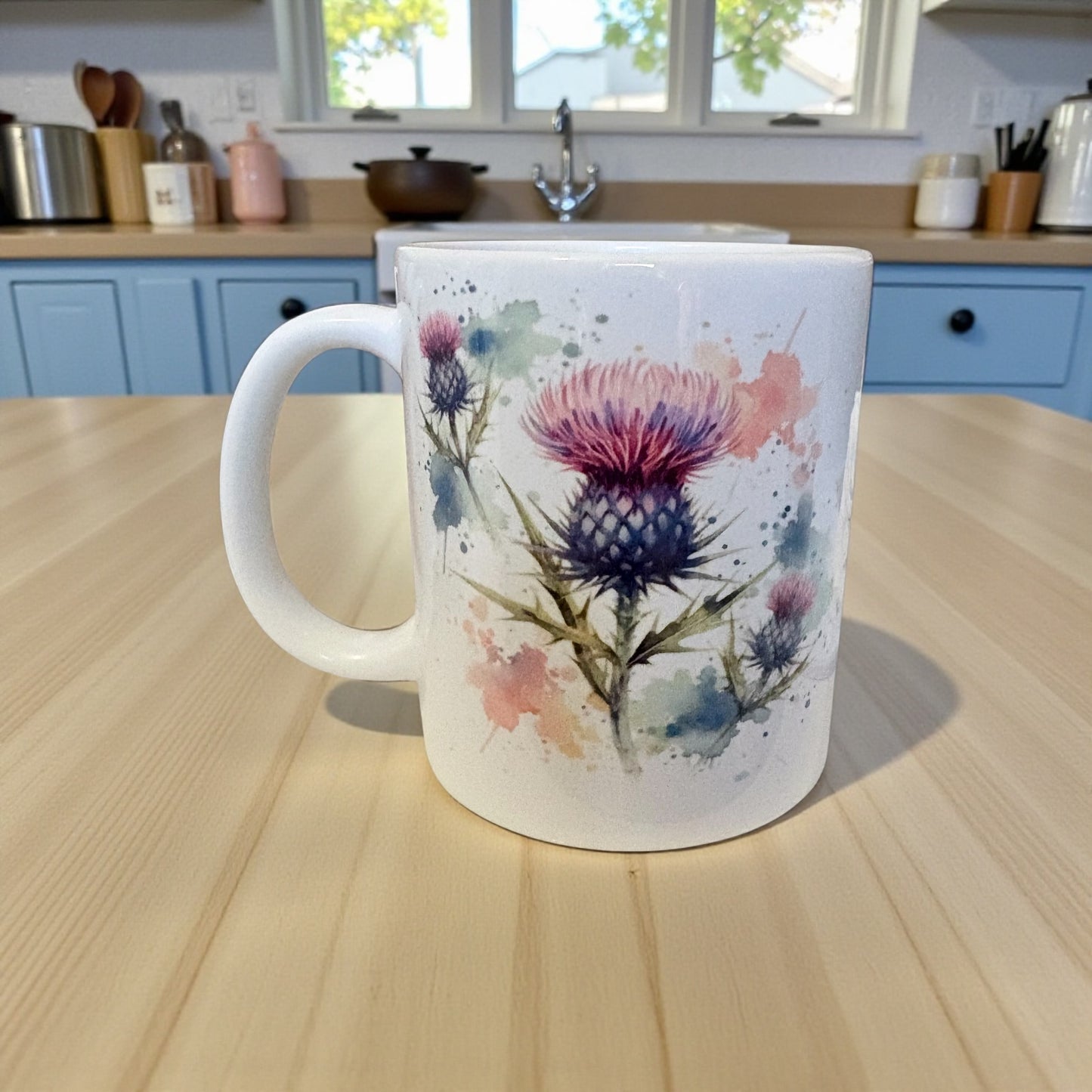 Scottish Thistle Mug 11oz - Ceramic Coffee Mug