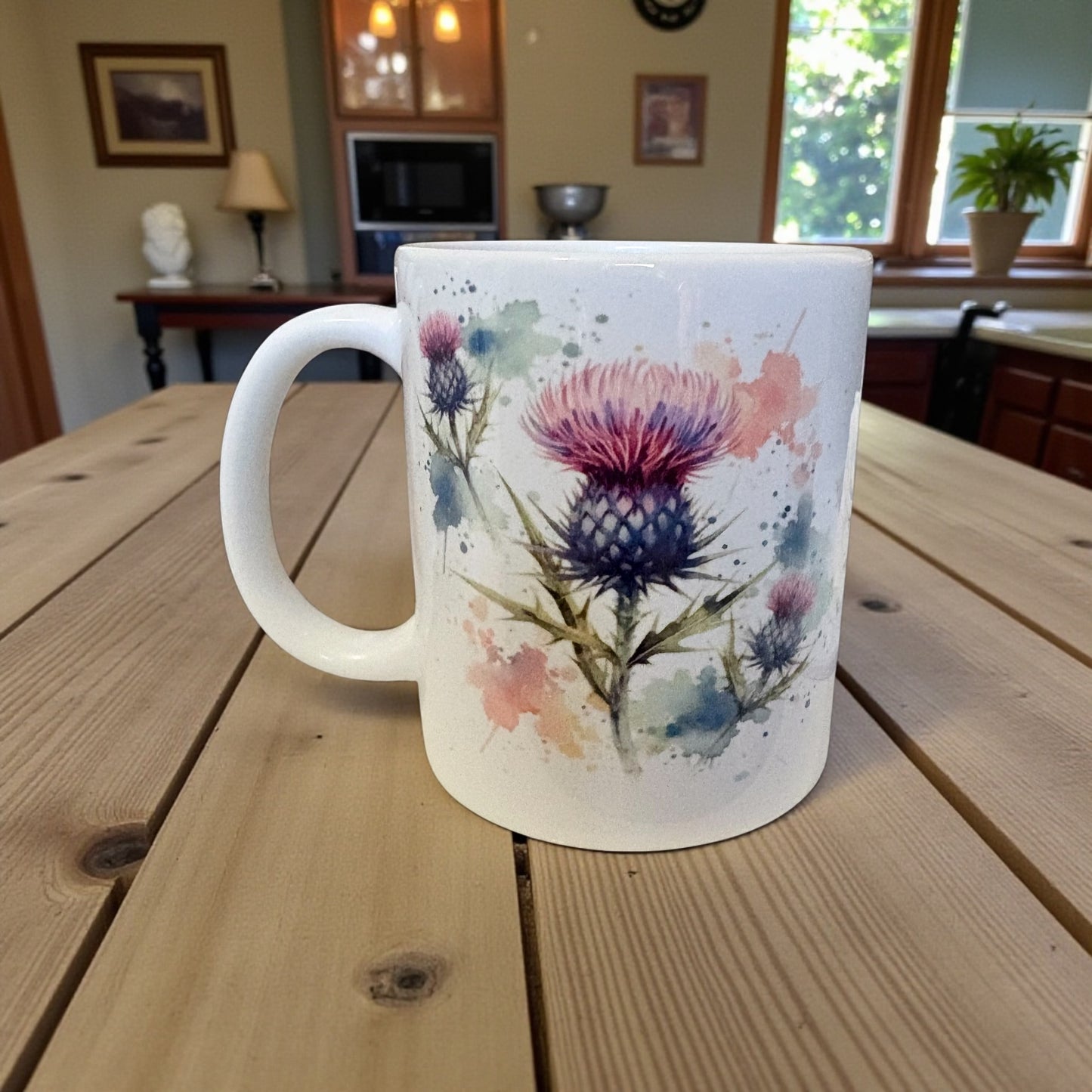 Scottish Thistle Mug 11oz - Ceramic Coffee Mug