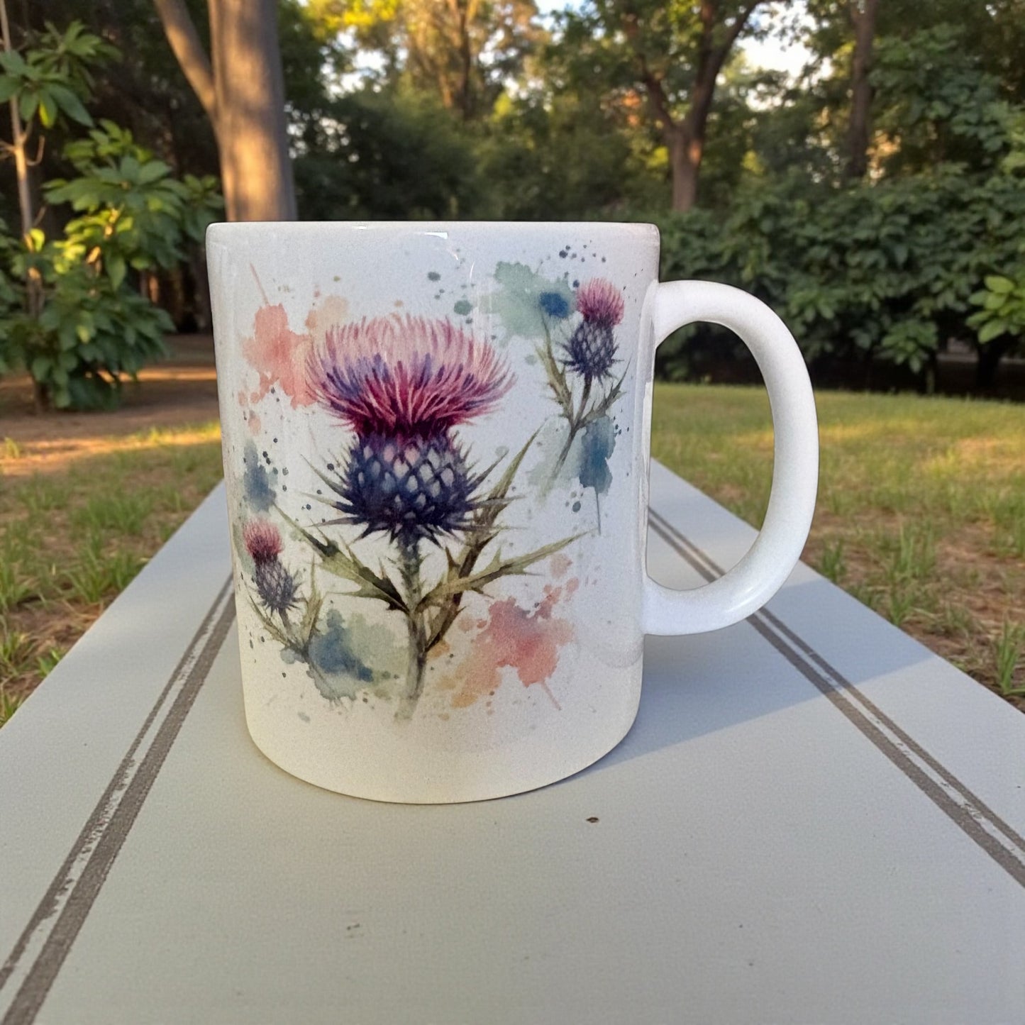 Scottish Thistle Mug 11oz - Ceramic Coffee Mug
