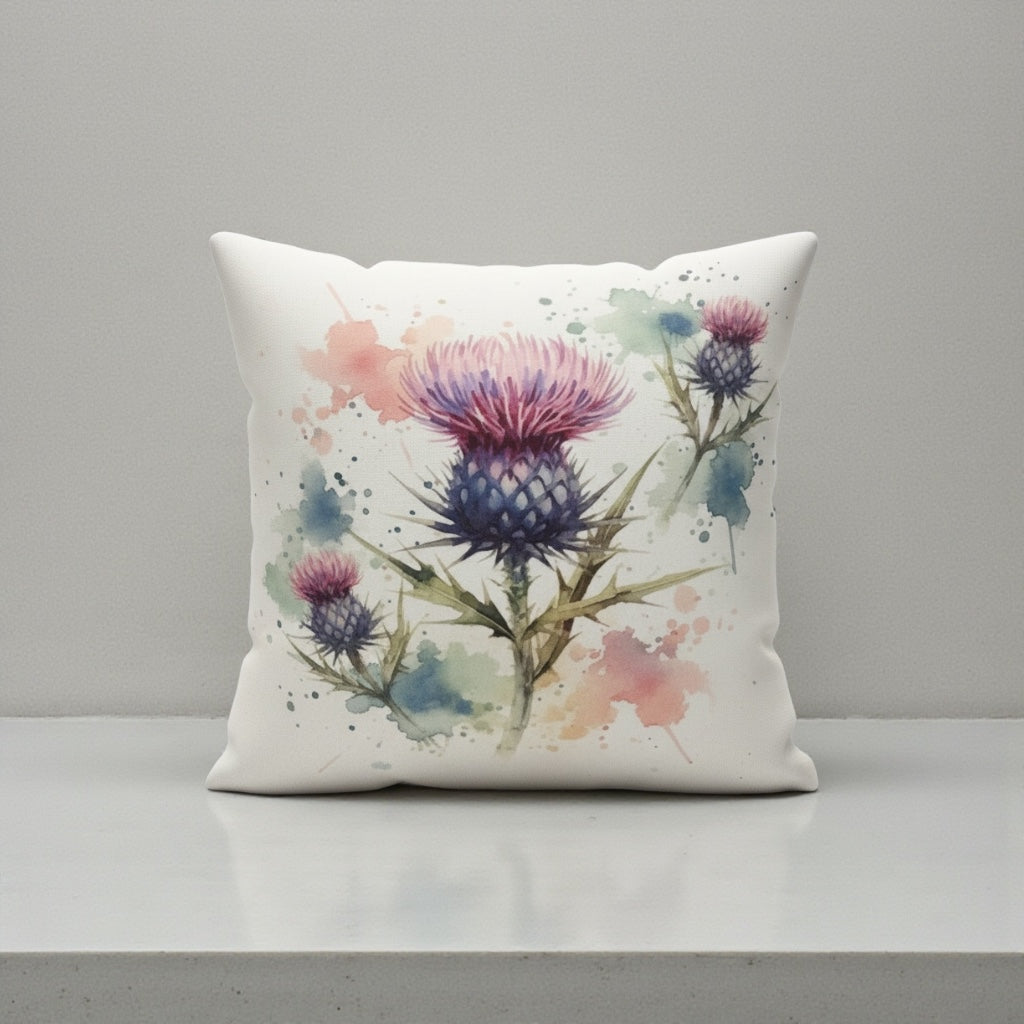 Scottish Thistle Cushion - Decorative Throw Pillow