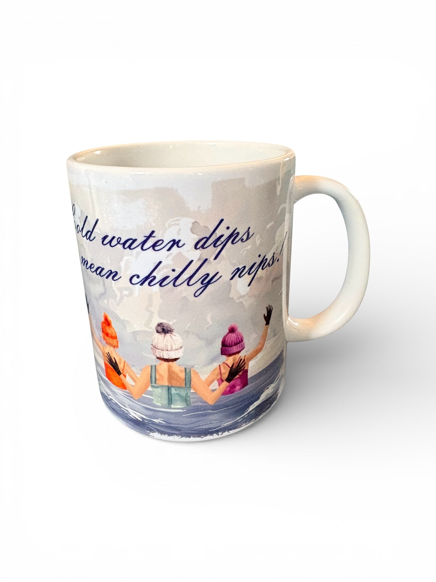 Cold Water Dips Mean Chilly Nips Mug - 11oz Ceramic