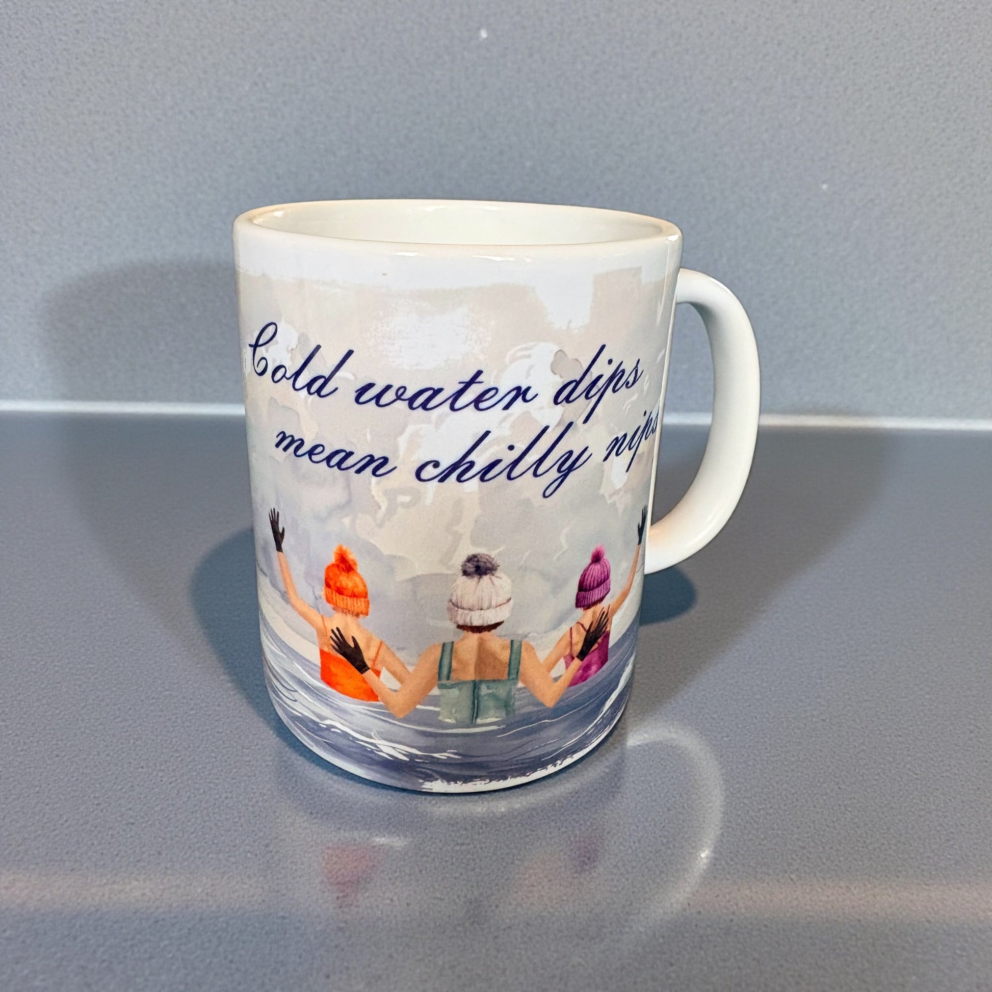 Cold Water Dips Mean Chilly Nips Mug - 11oz Ceramic