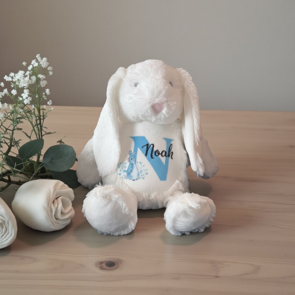 Personalised Plush Bunny - Baby Shower Keepsake/ Wedding & Birthday Gift