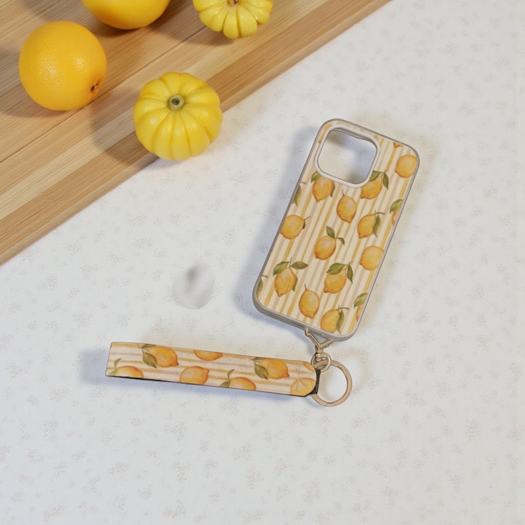 Lemon Phone Case with Wrist Chain - Summer Fruit Accessory for All Models