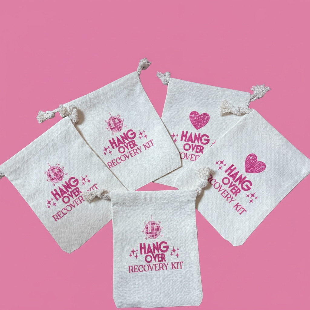 Hangover Recovery Kit Bags | Survival Bags for Weddings & Parties UK